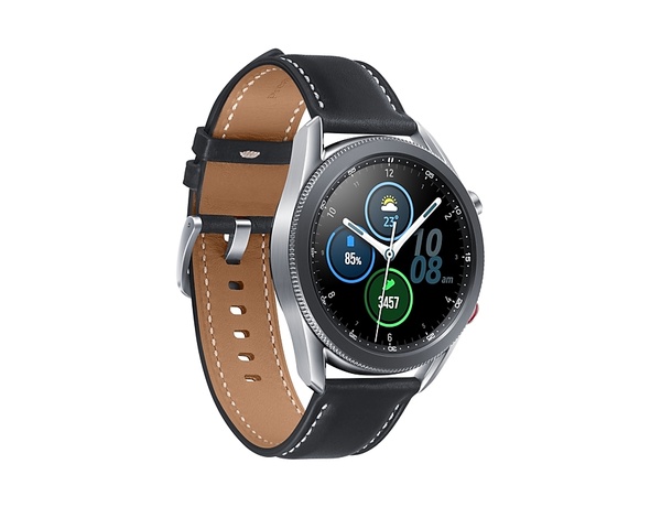 Samsung Galaxy Watch 3 45 mm LTE - tr&auml;ningsklocka, Mystic Silver