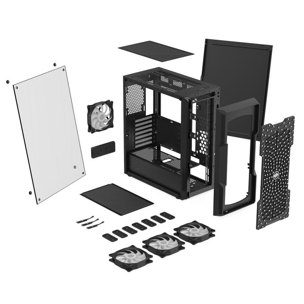 SilentiumPC Astrum AT6V EVO TG ARGB Pure Black