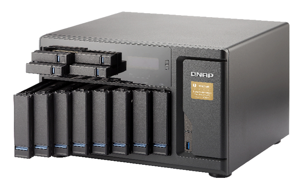 QNAP TVS-1282T-i7-64G 12-Bay SATA 6G Core i7-6700 3.4GHz 64GB RAM 4-LAN 2x20Gbase- T port iSCSI max.64GB RAM 3xPCIe exp. slot 250W