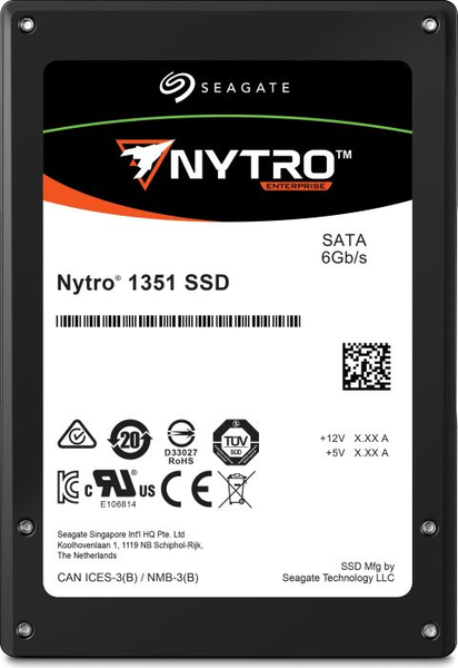 SEAGATE Nytro 1351 SSD SED 960GB Light Endurance SATA 6Gb/s 6,4cm 2,5inch NAND Flash Type 3D TLC