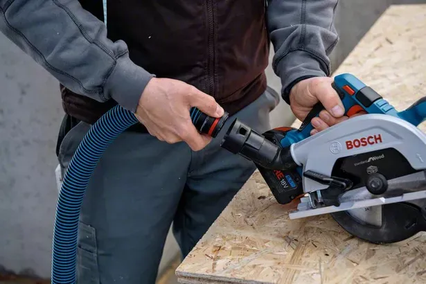 Bosch Cordless Circular Saw GKS 18V-57-2 Professional, 18V (blue/black, 2x Li-Ion battery ProCORE18V 5.5Ah, in L-BOXX)