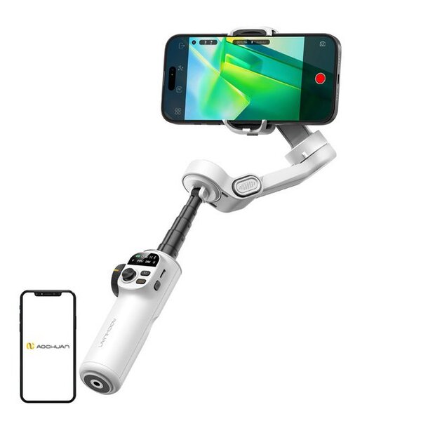 AOCHUAN X2 RGB - Smartphone Gimbal, White