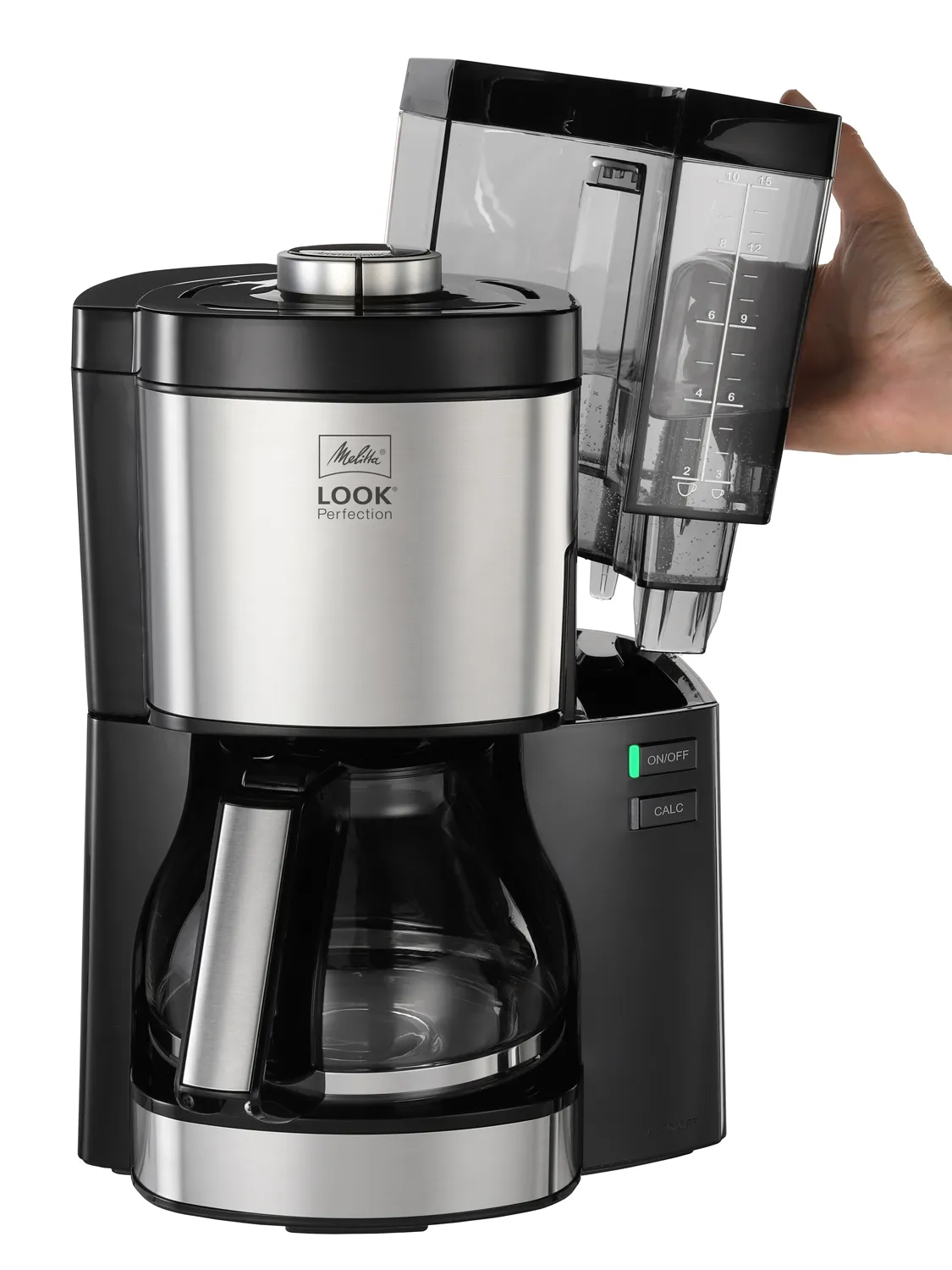 Melitta Look Perfection -kahvinkeitin, Musta, Hopea