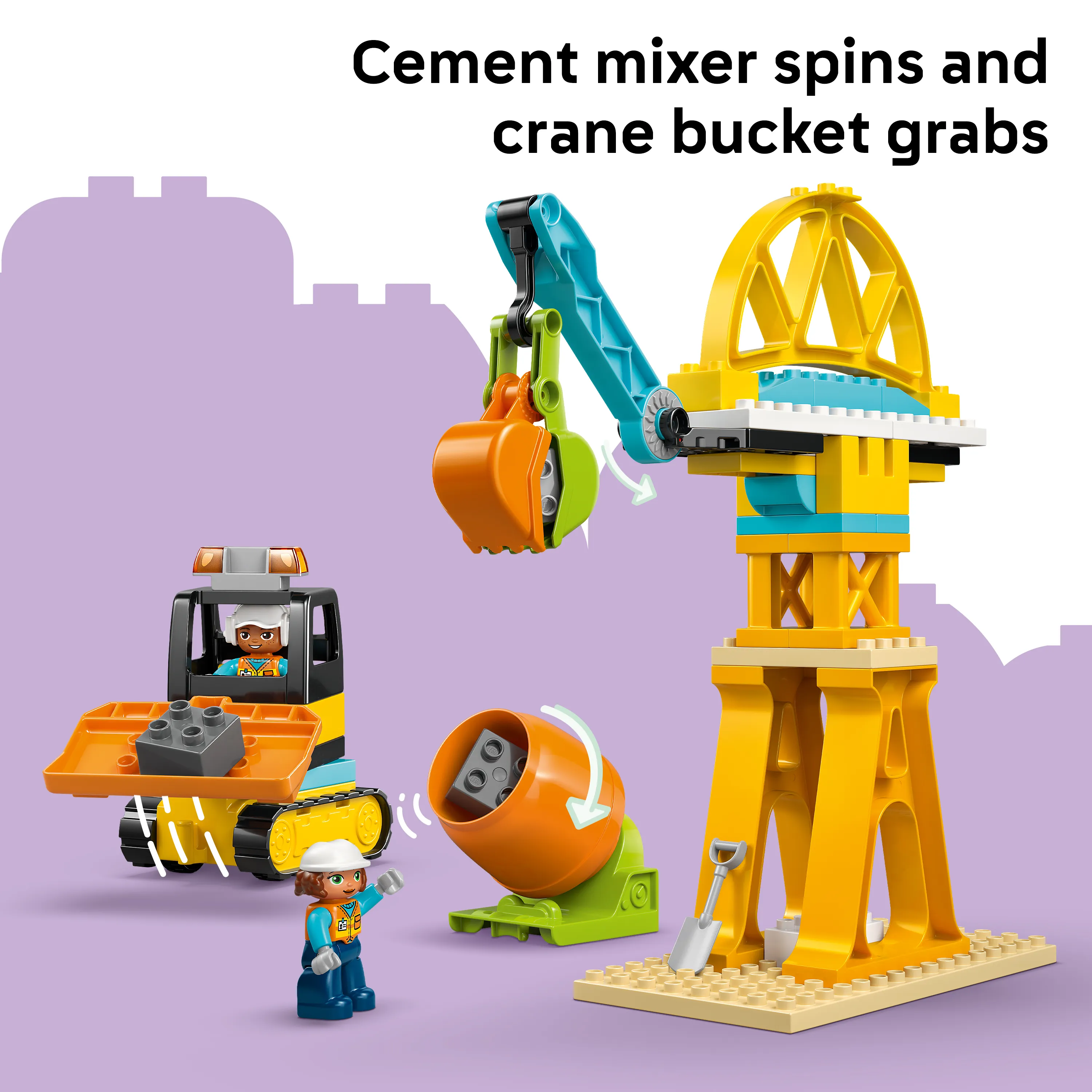 LEGO DUPLO Town Construction Site with Vehicles 3in1 10476