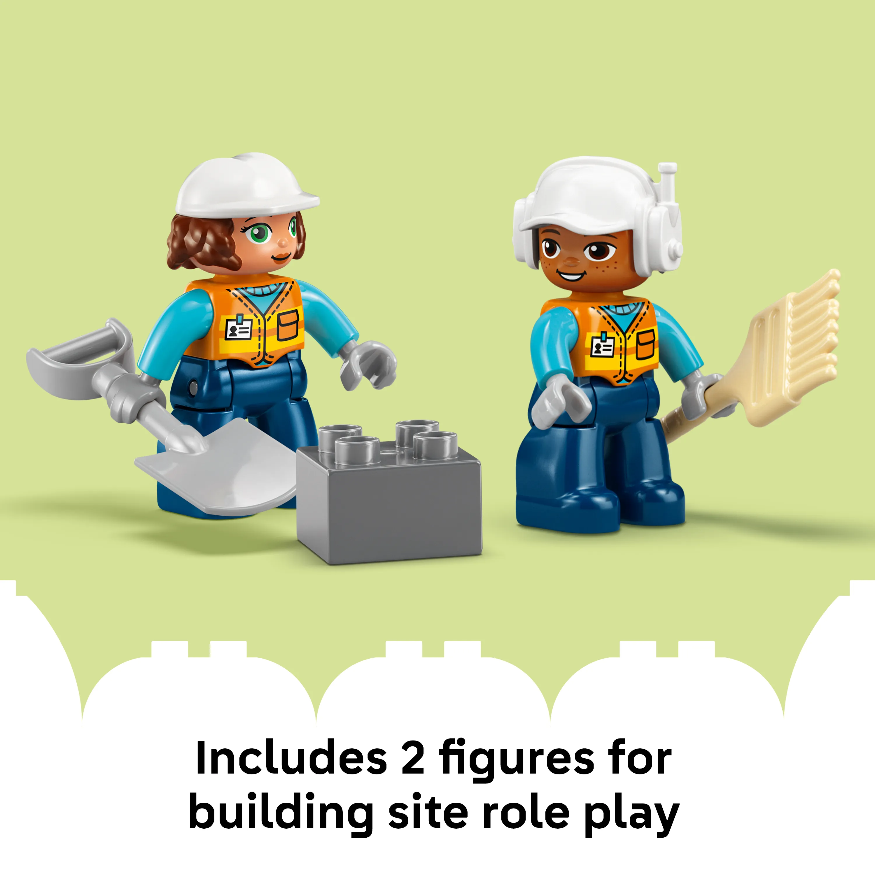 LEGO DUPLO Town Construction Site with Vehicles 3in1 10476