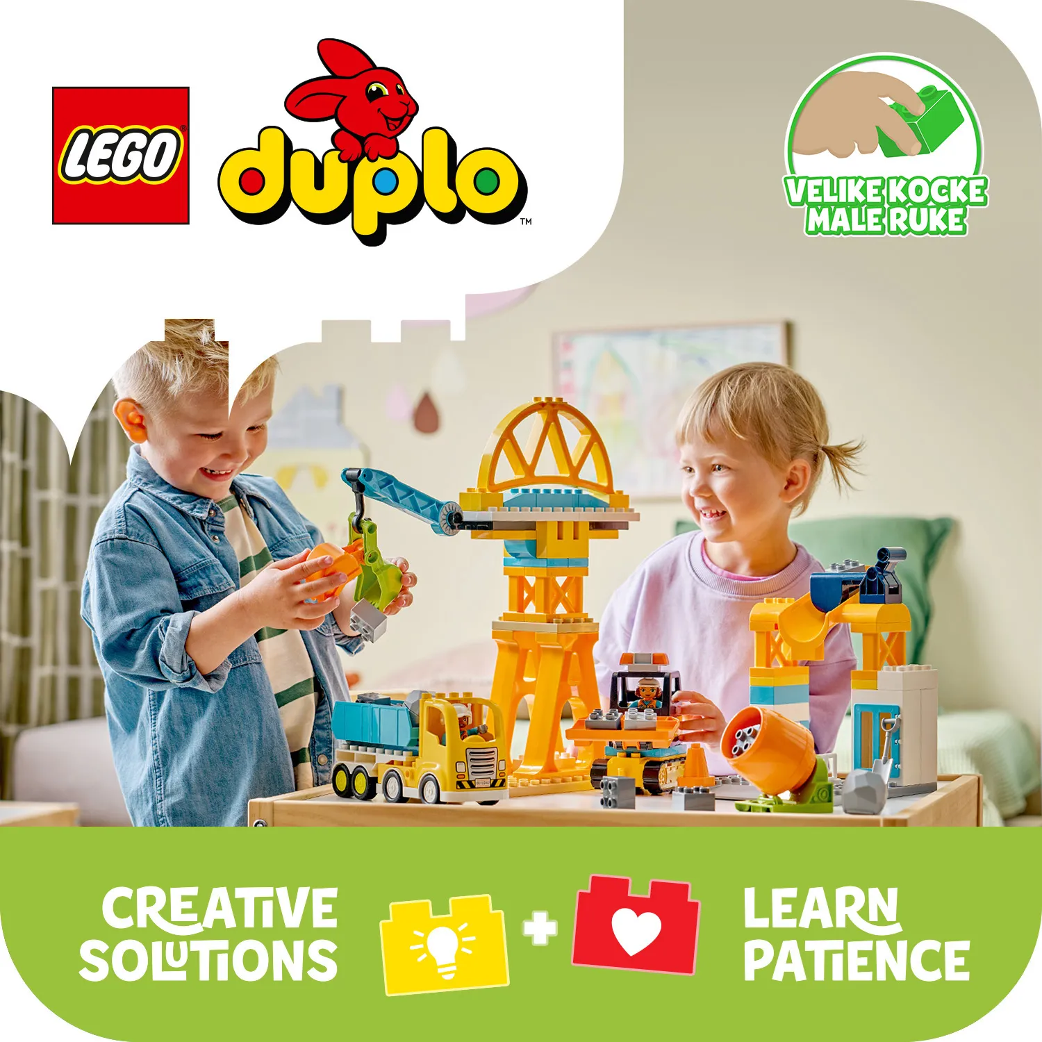 LEGO DUPLO Town Construction Site with Vehicles 3in1 10476
