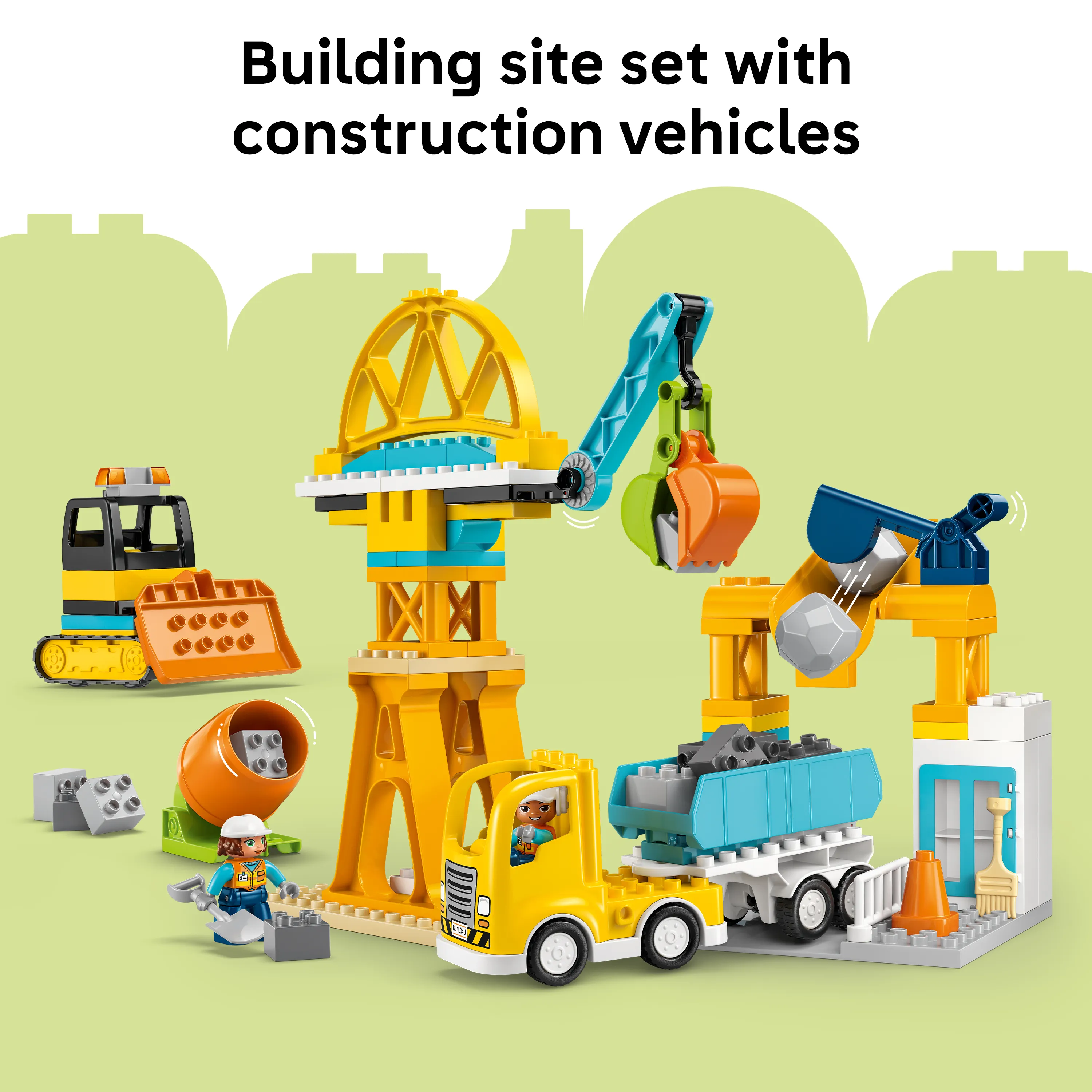 LEGO DUPLO Town Construction Site with Vehicles 3in1 10476