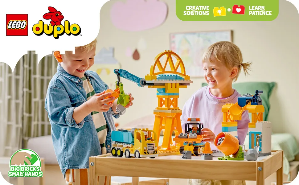LEGO DUPLO Town Construction Site with Vehicles 3in1 10476