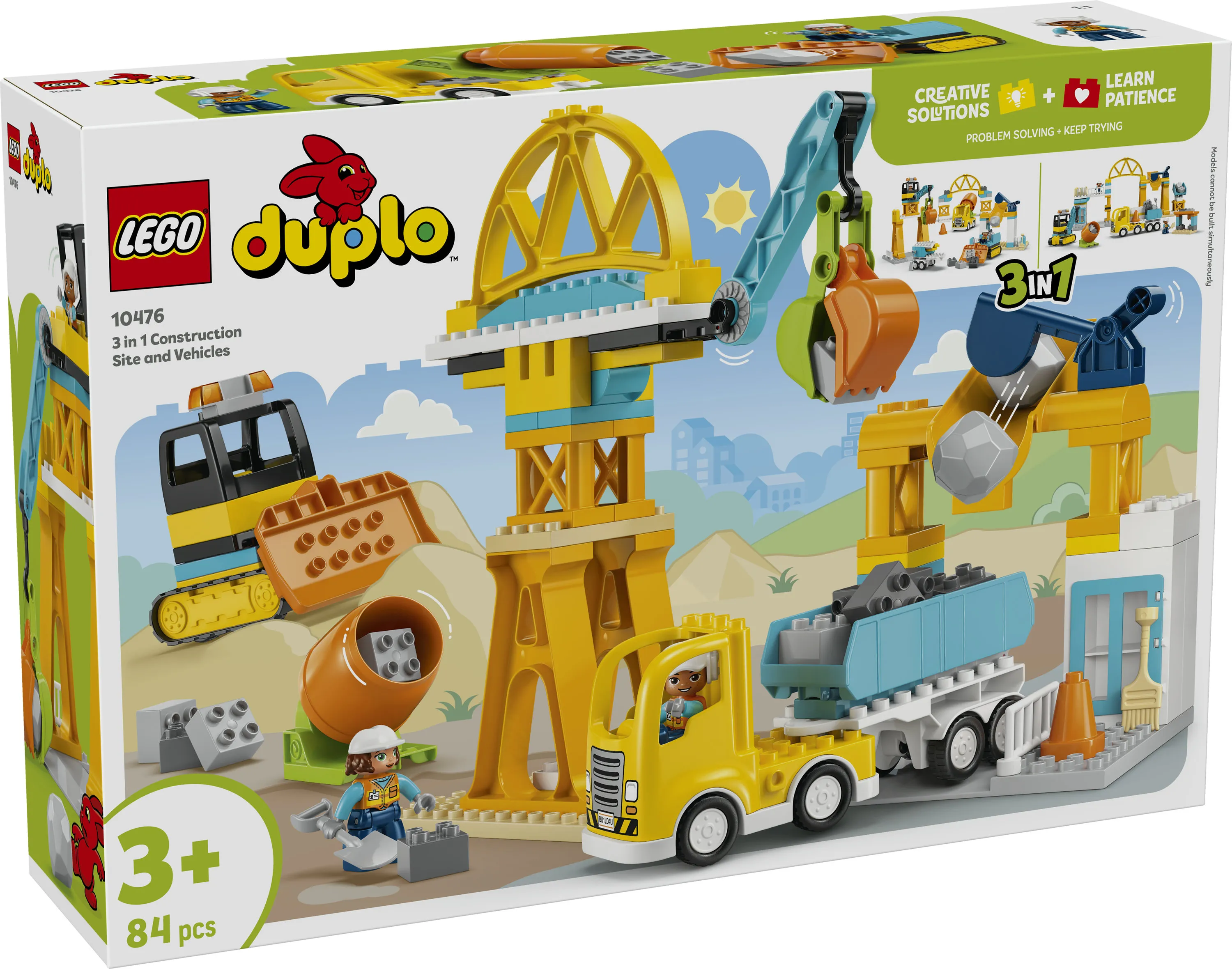 LEGO DUPLO Town Construction Site with Vehicles 3in1 10476