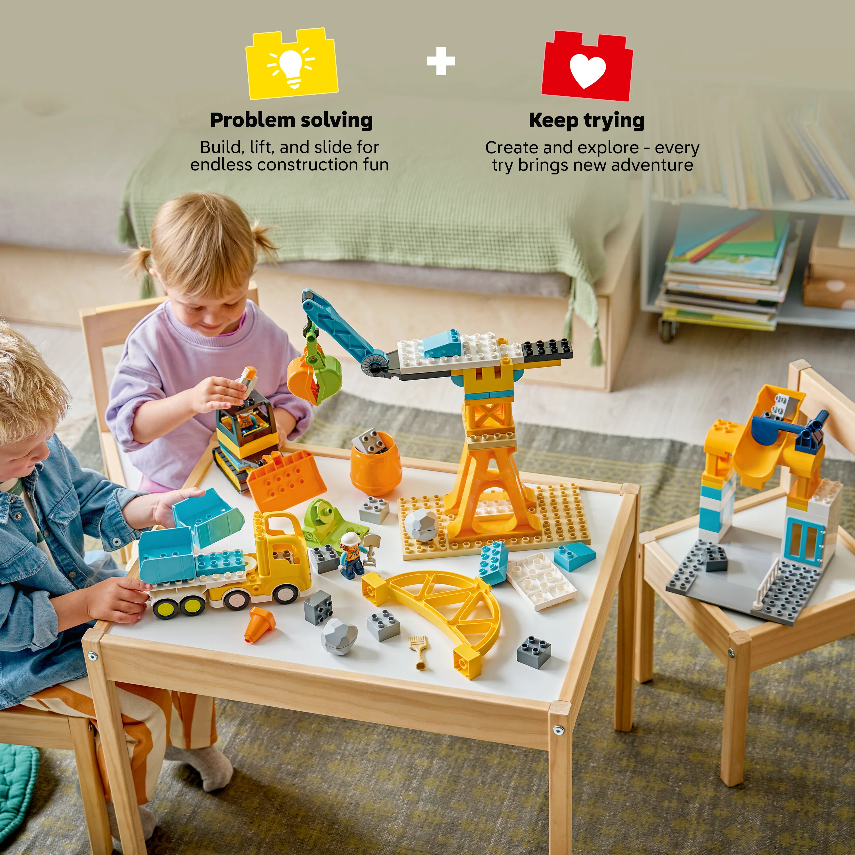 LEGO DUPLO Town Construction Site with Vehicles 3in1 10476