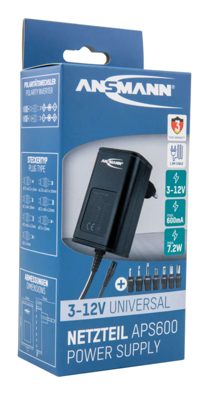 Aps 600 Power Supply Unit 7.2 W Black