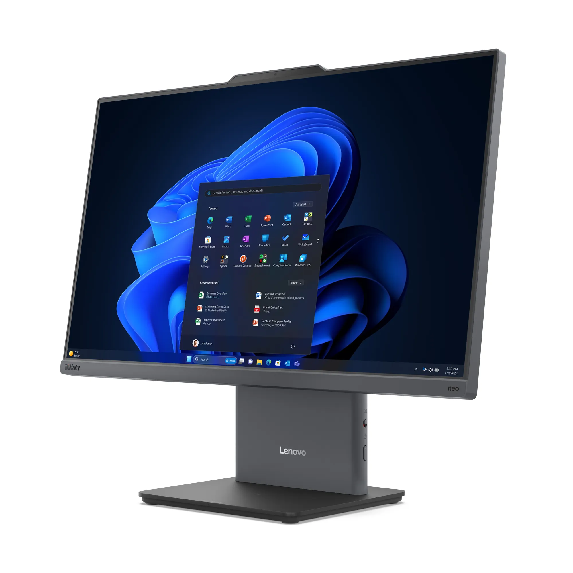 Lenovo ThinkCentre Neo 50a. 23.8&quot; FHD, Intel Core i5-13420H, 16 Gt RAM, 512 Gt SSD, Windows 11 Pro