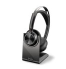 HP Poly Voyager Focus 2 -langaton kuulokemikrofoni + latausteline, musta