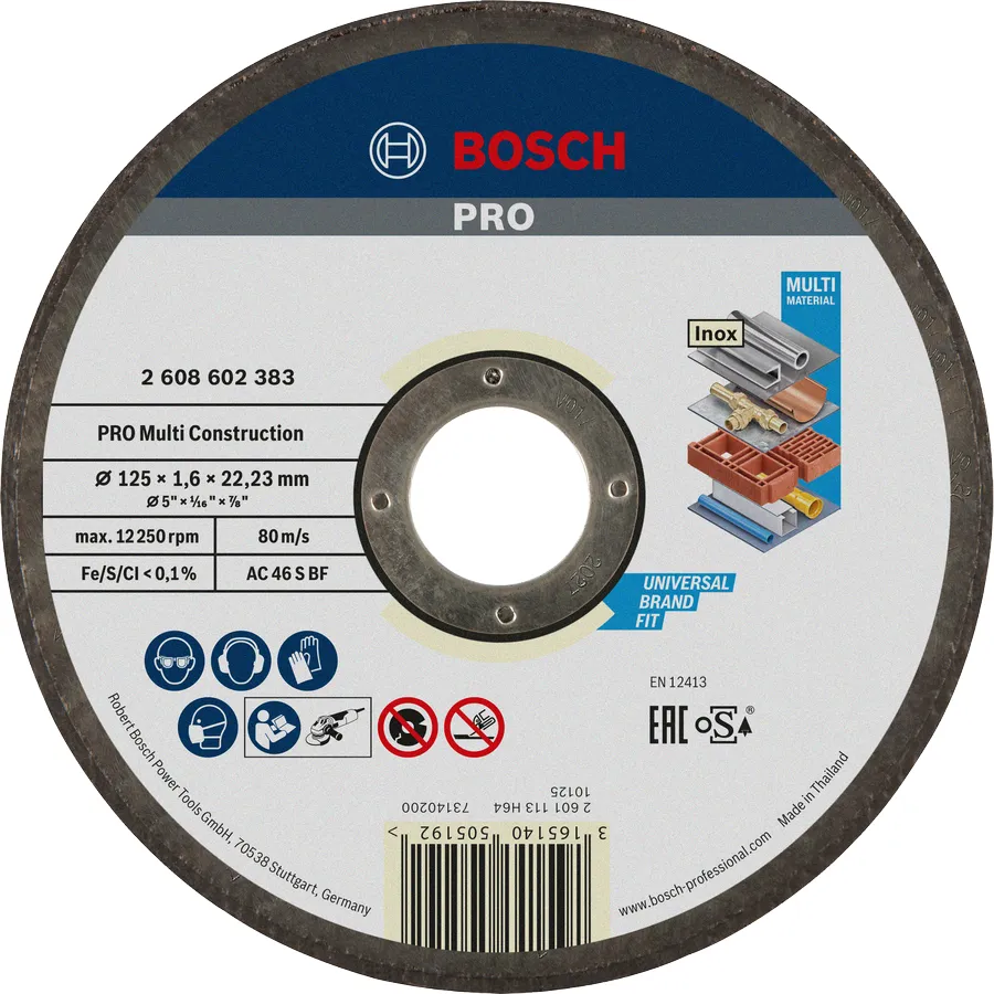 Bosch Cutting disc MultiConstruction125mm