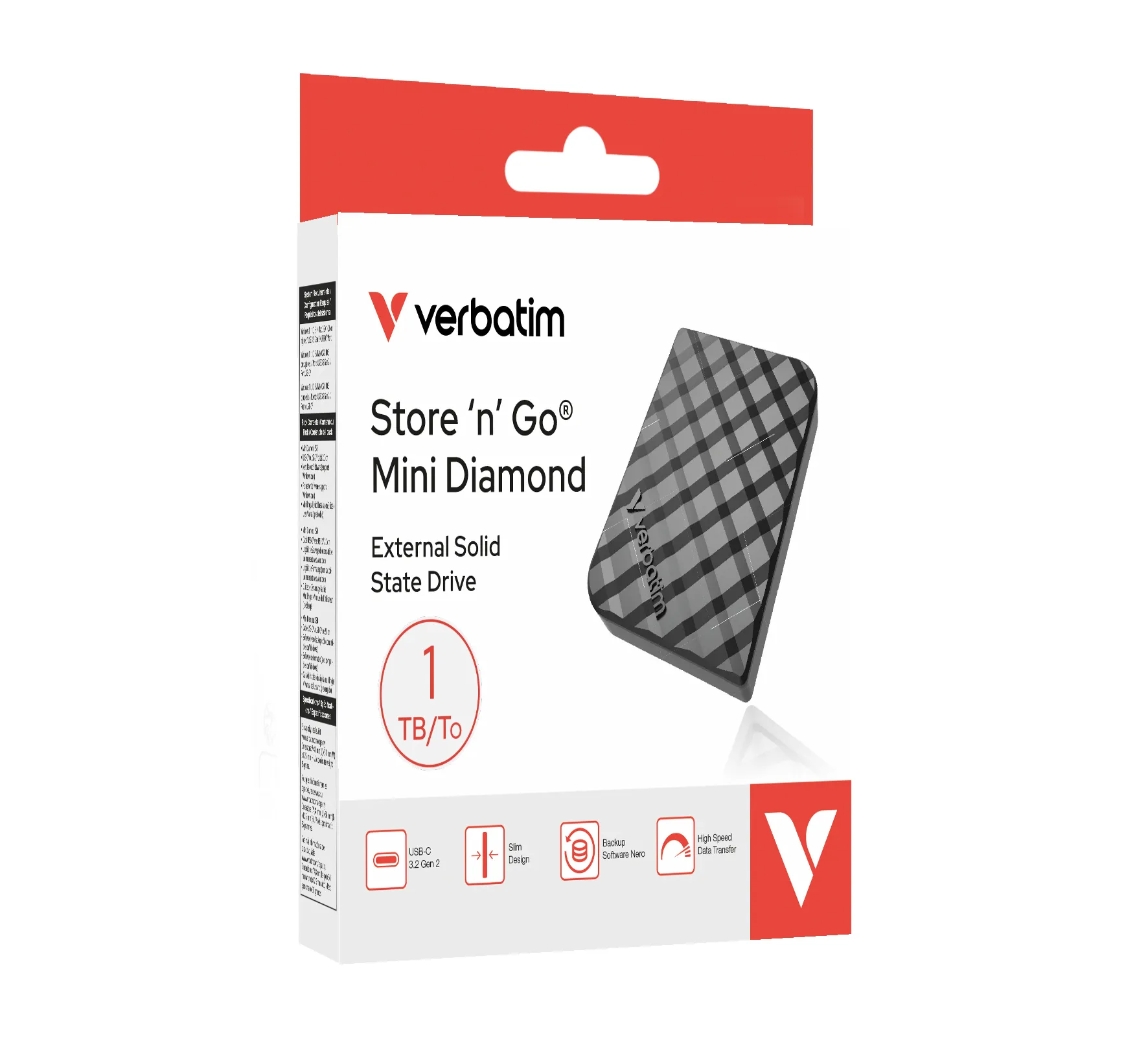 VERBATIM Store ´n ´Go Mini Diamond USB-C 1TB