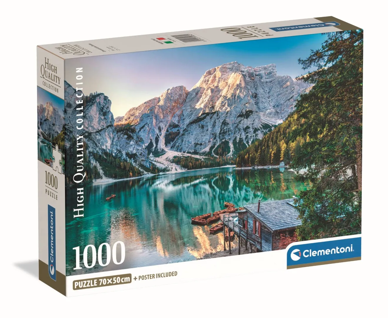 Clementoni High Quality Collection Emerald Lake Braies - pussel, 1000 bitar