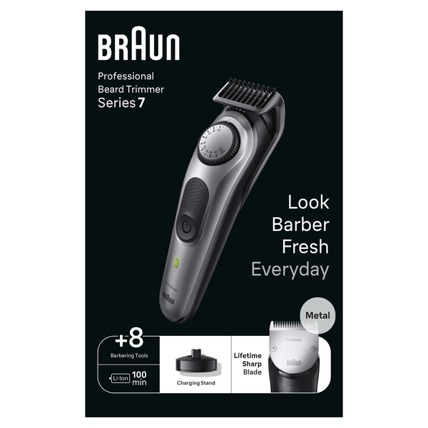Braun Pro Beard Trimmer 7 BT7420 - beard trimmer, grey