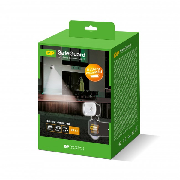 GP Safeguard RF3-1- tr&aring;dl&ouml;s utomhusbelysning- LED