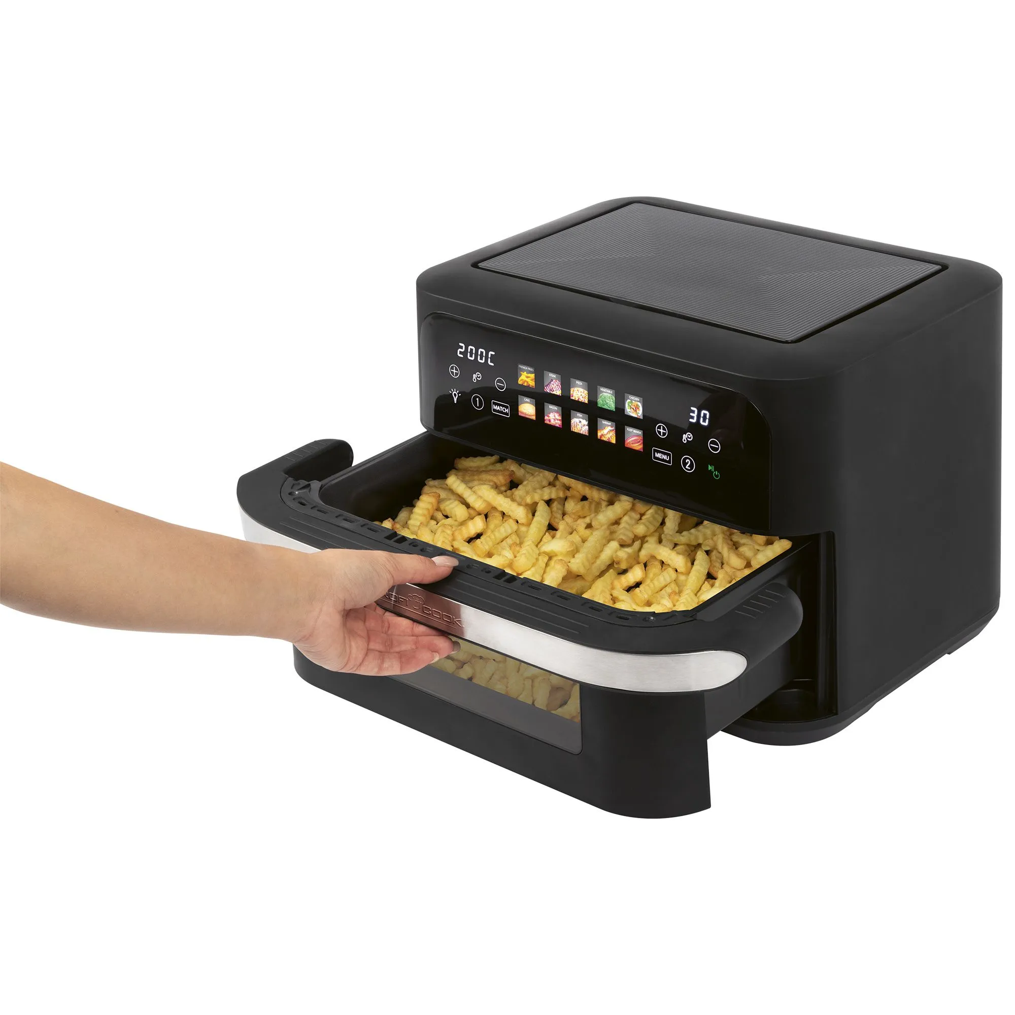 ProfiCook PC-FR 1313 H, 10L, 2400W, air fryer, Black/Stainless Steel