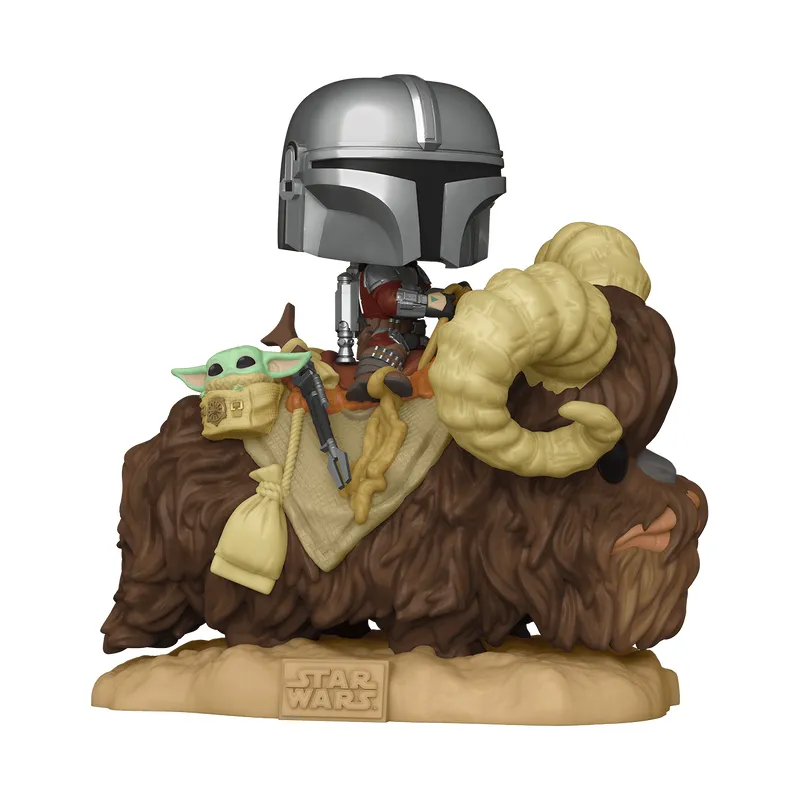 Funko POP! Deluxe Star Wars - Mando on Bantha with Child - figure (17.1 cm)