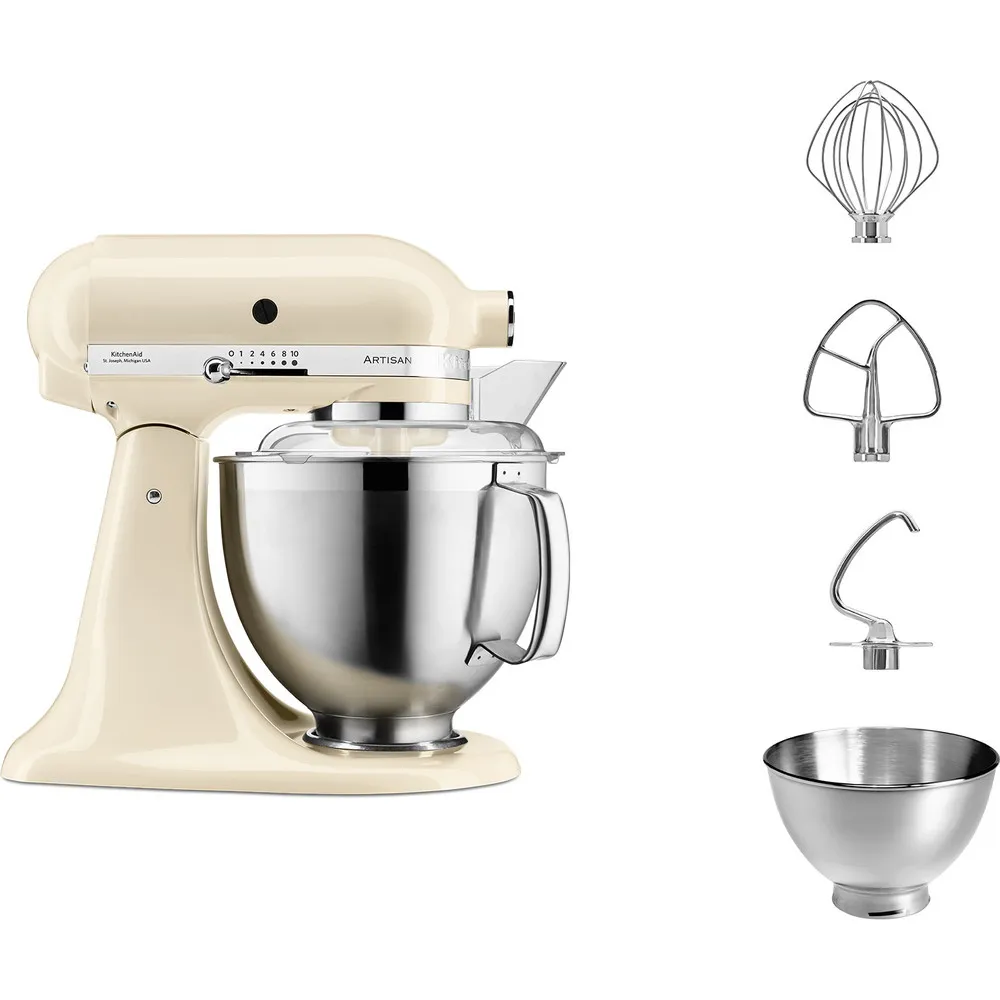 KitchenAid Artisan 5KSM185PSEAC Yleiskone, 300 wattia, 4,8 litraa, 10 nopeutta - Kerma