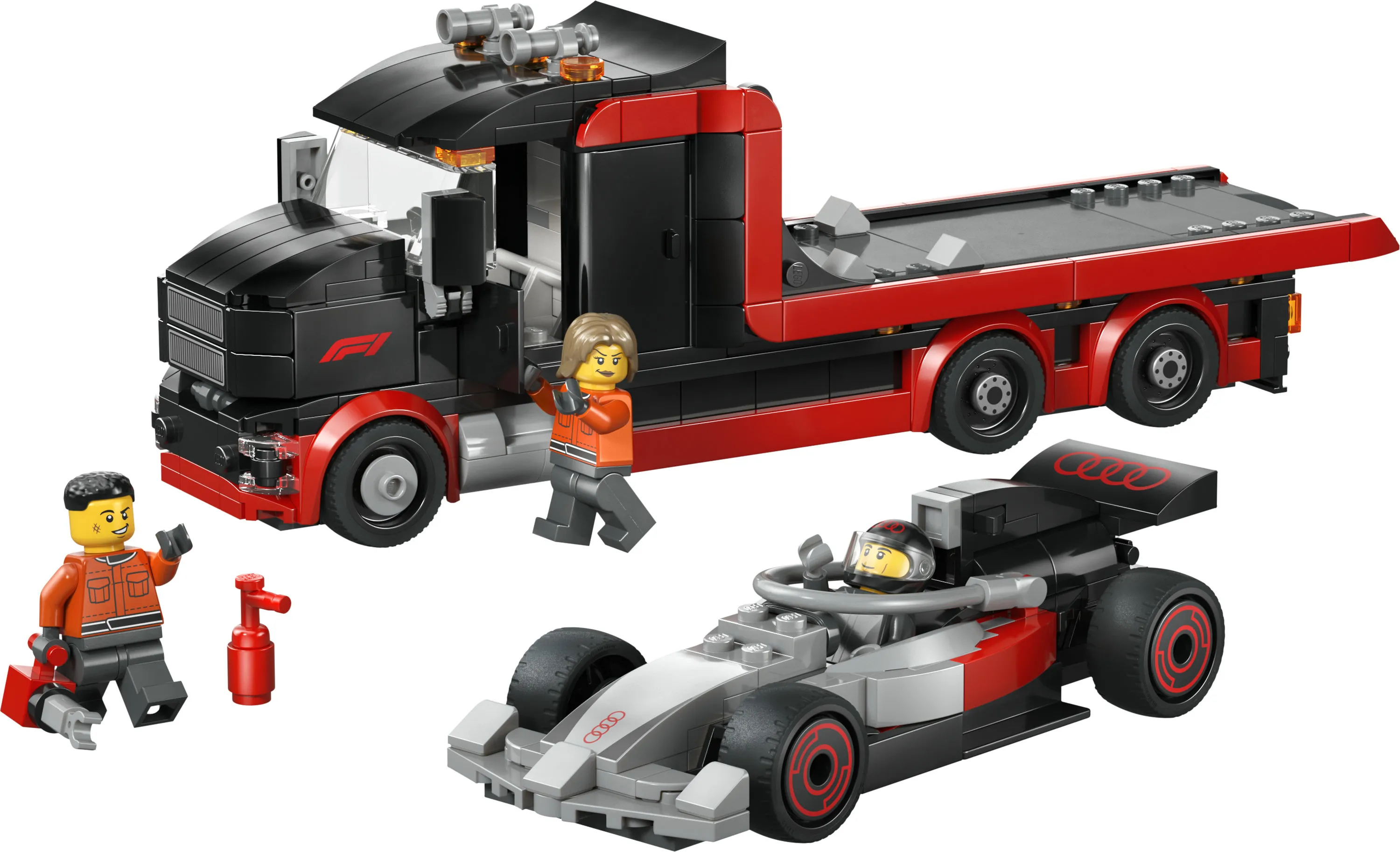 LEGO City F1-utst&auml;llningsbil och Audi F1-racerbil 60493