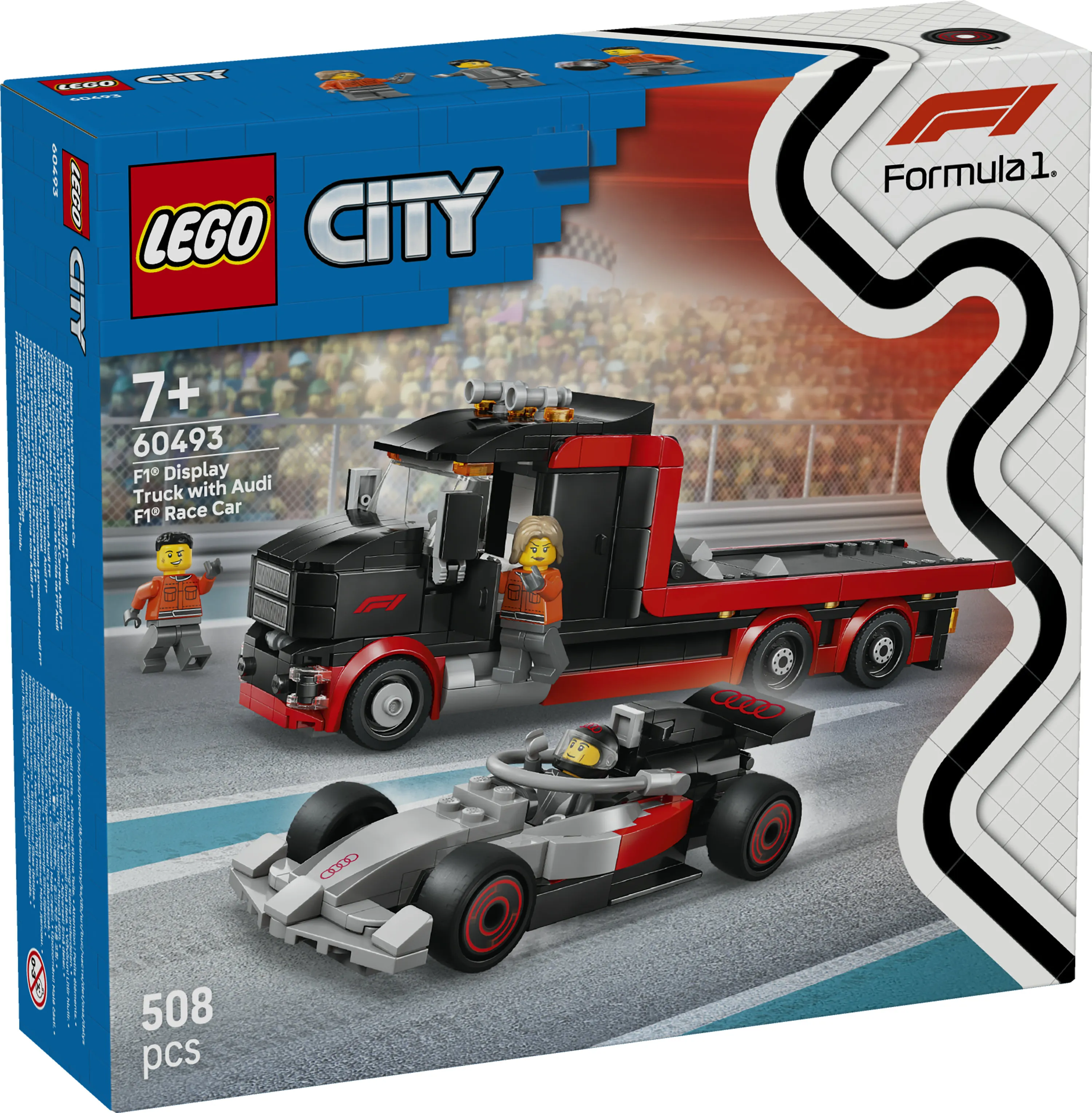 LEGO City F1-utst&auml;llningsbil och Audi F1-racerbil 60493