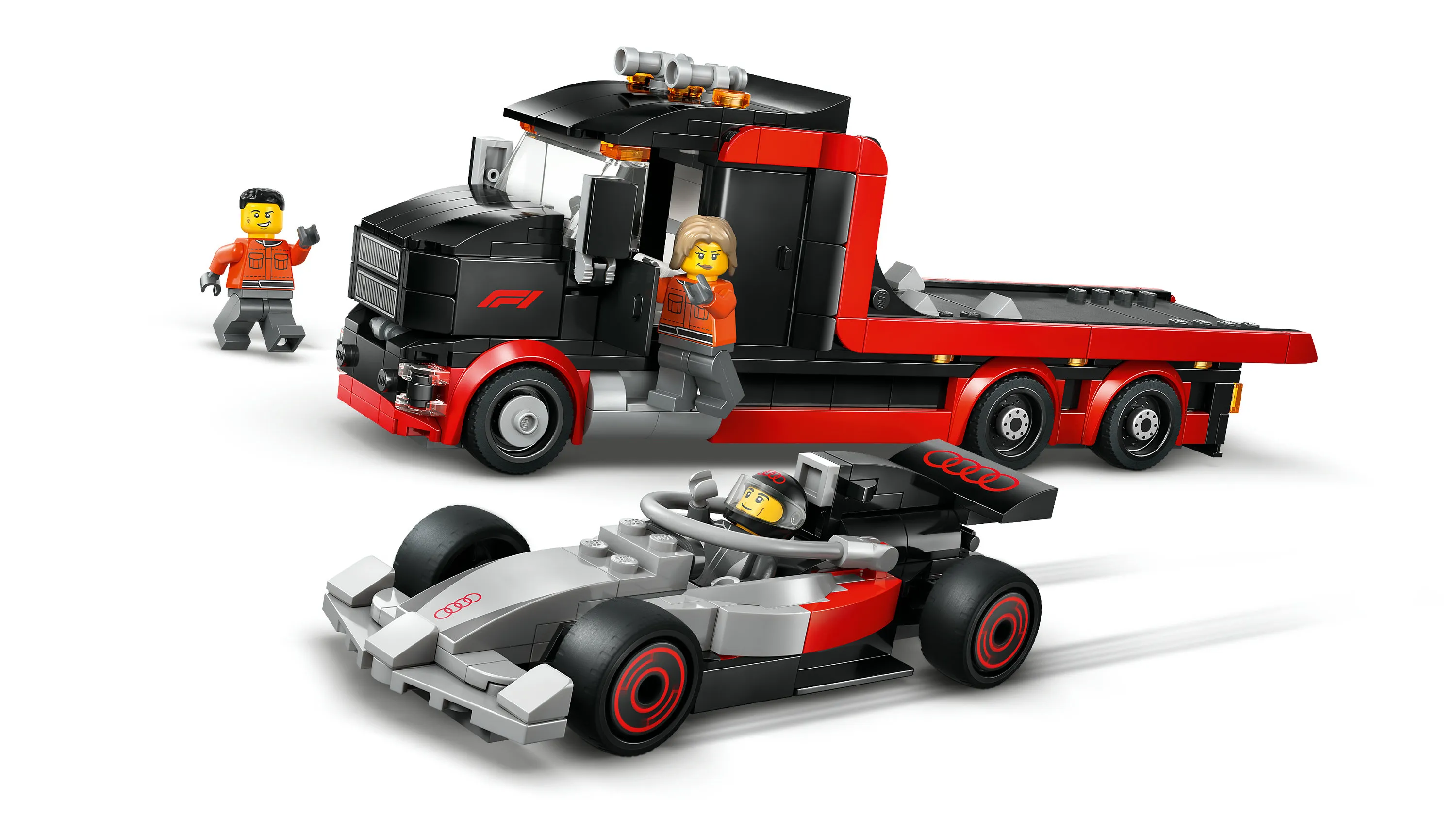 LEGO City F1-utst&auml;llningsbil och Audi F1-racerbil 60493