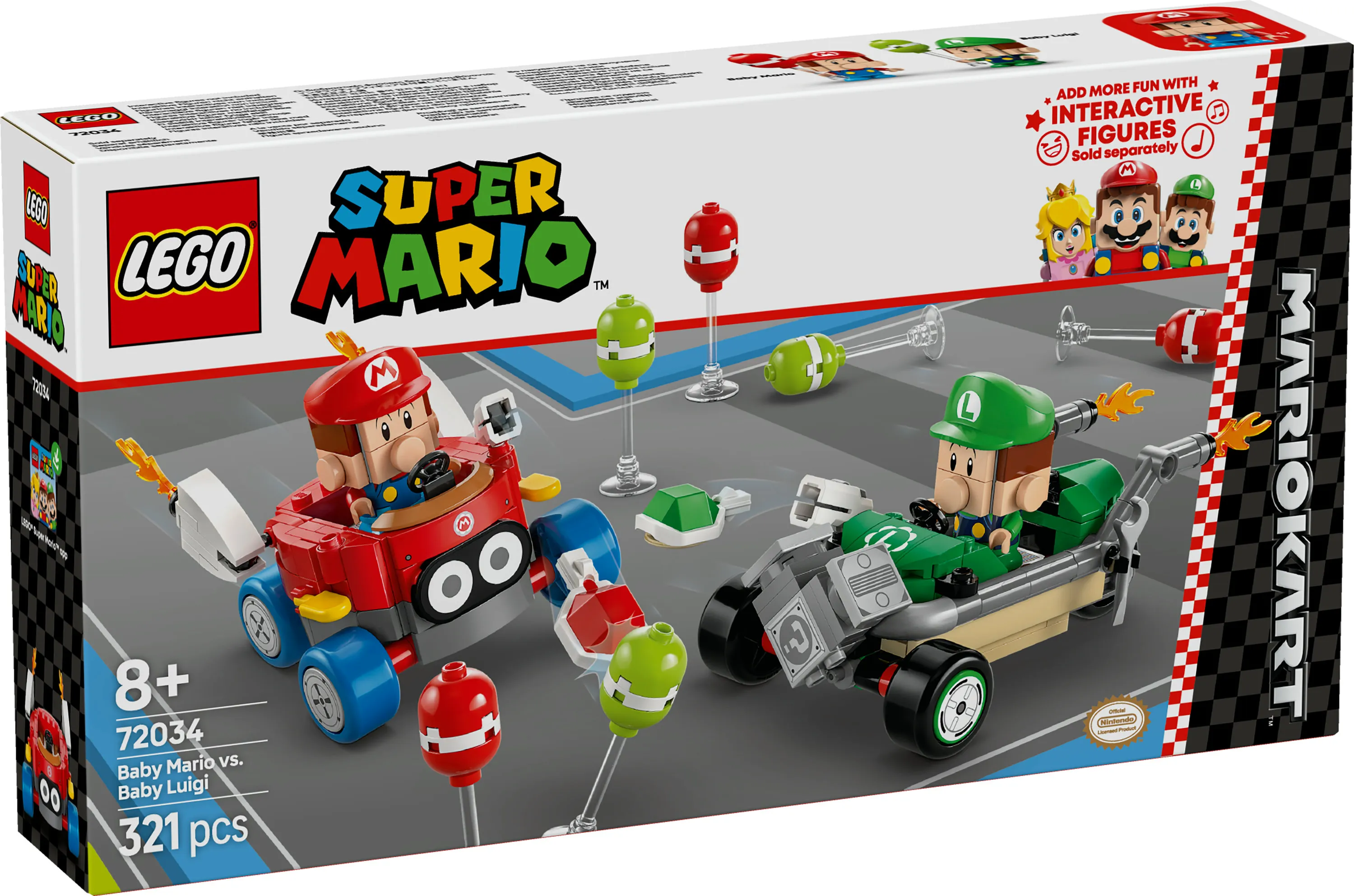 LEGO Super Mario Mario Kart &ndash; Baby Mario vs Baby Luigi 72034