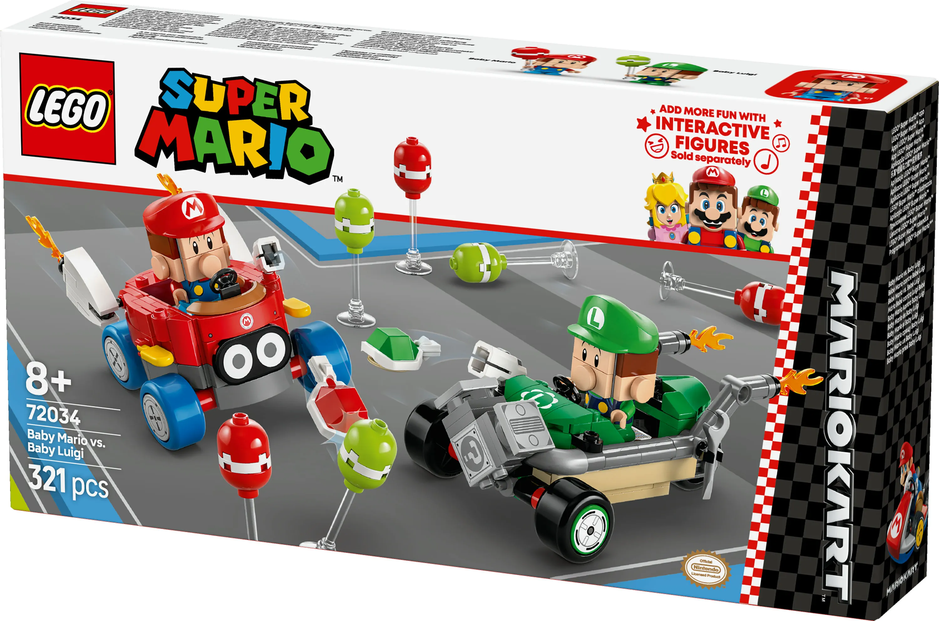 LEGO Super Mario Mario Kart &ndash; Baby Mario vs Baby Luigi 72034