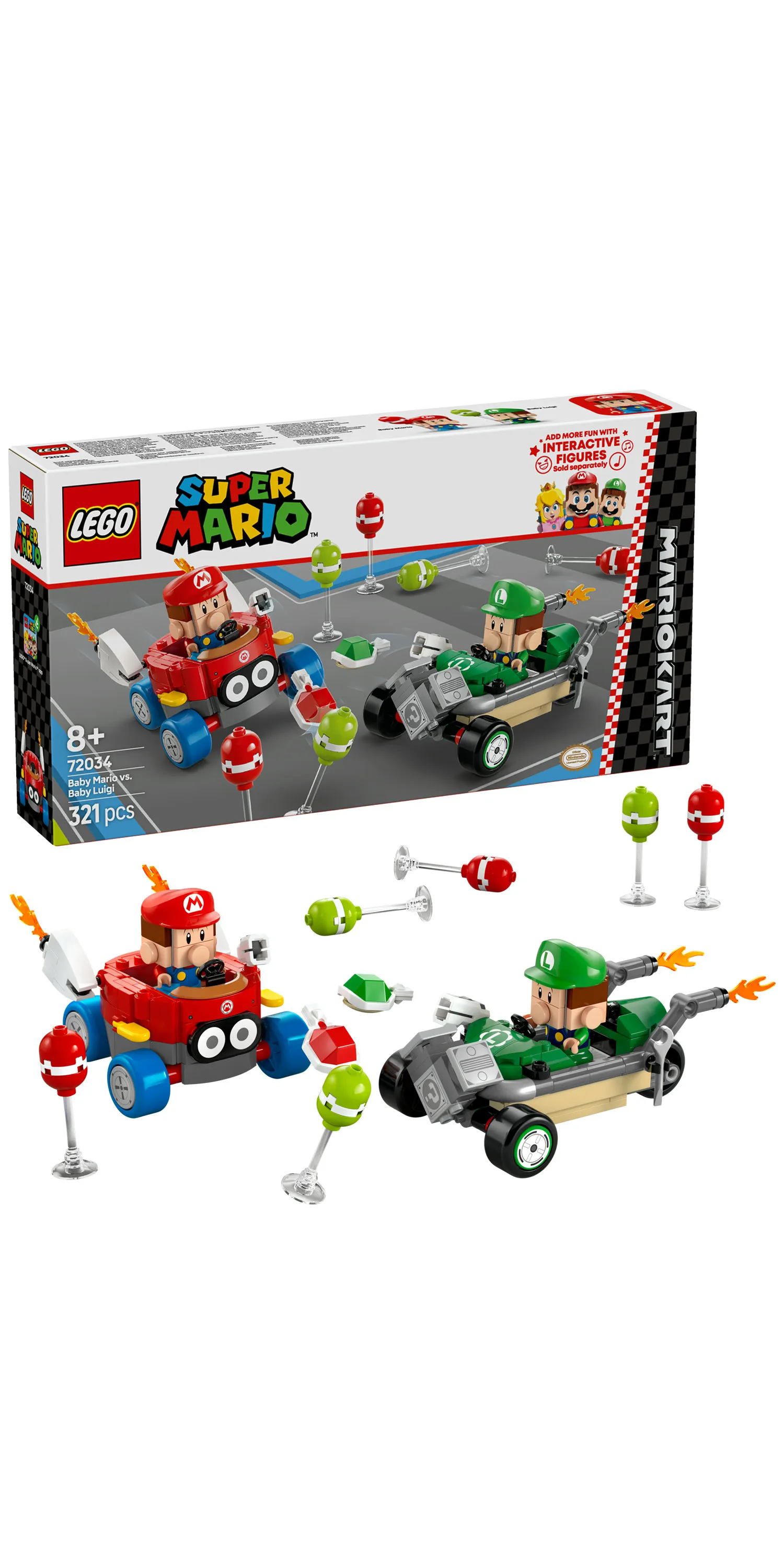 LEGO Super Mario Mario Kart &ndash; Baby Mario vs Baby Luigi 72034