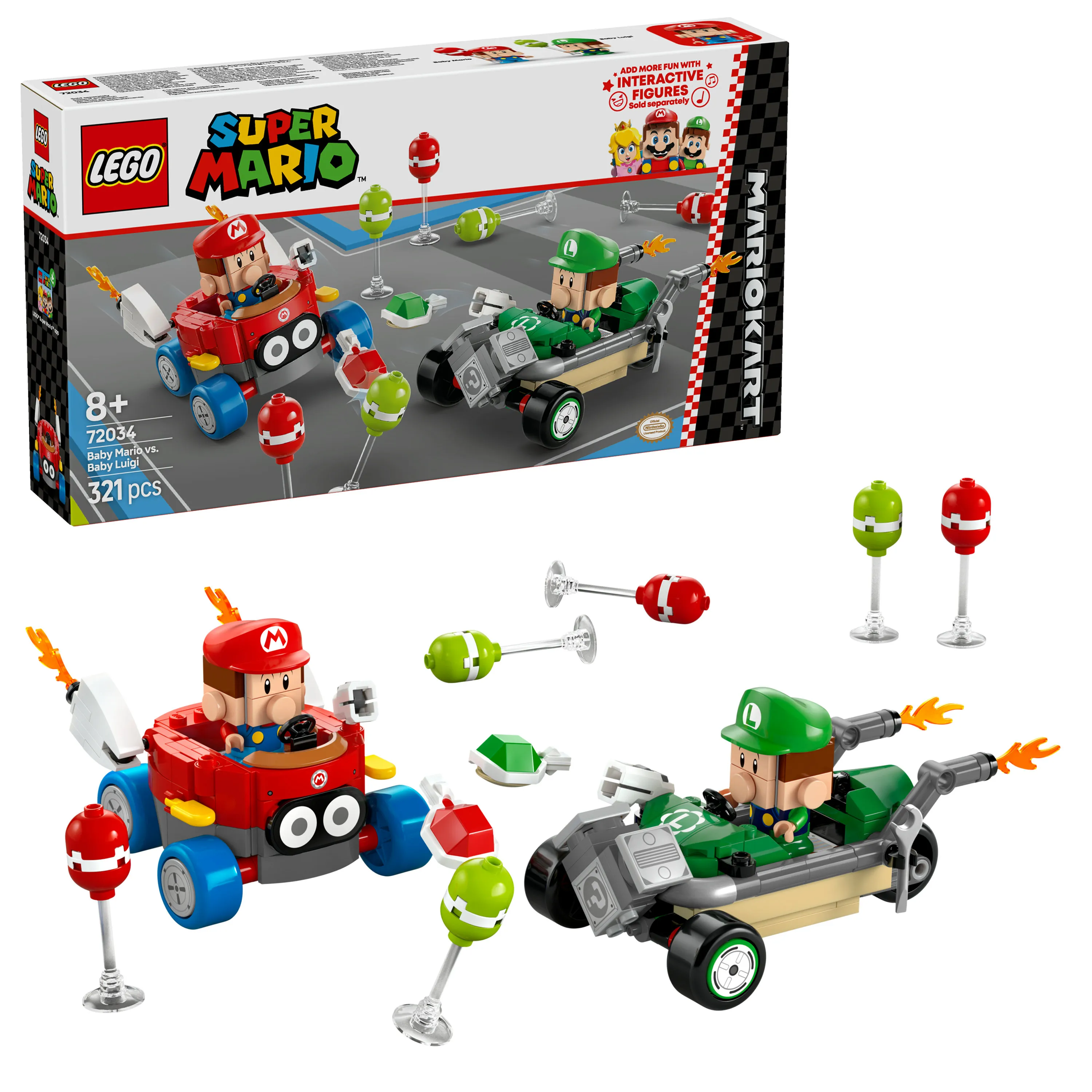 LEGO Super Mario Mario Kart &ndash; Baby Mario vs Baby Luigi 72034