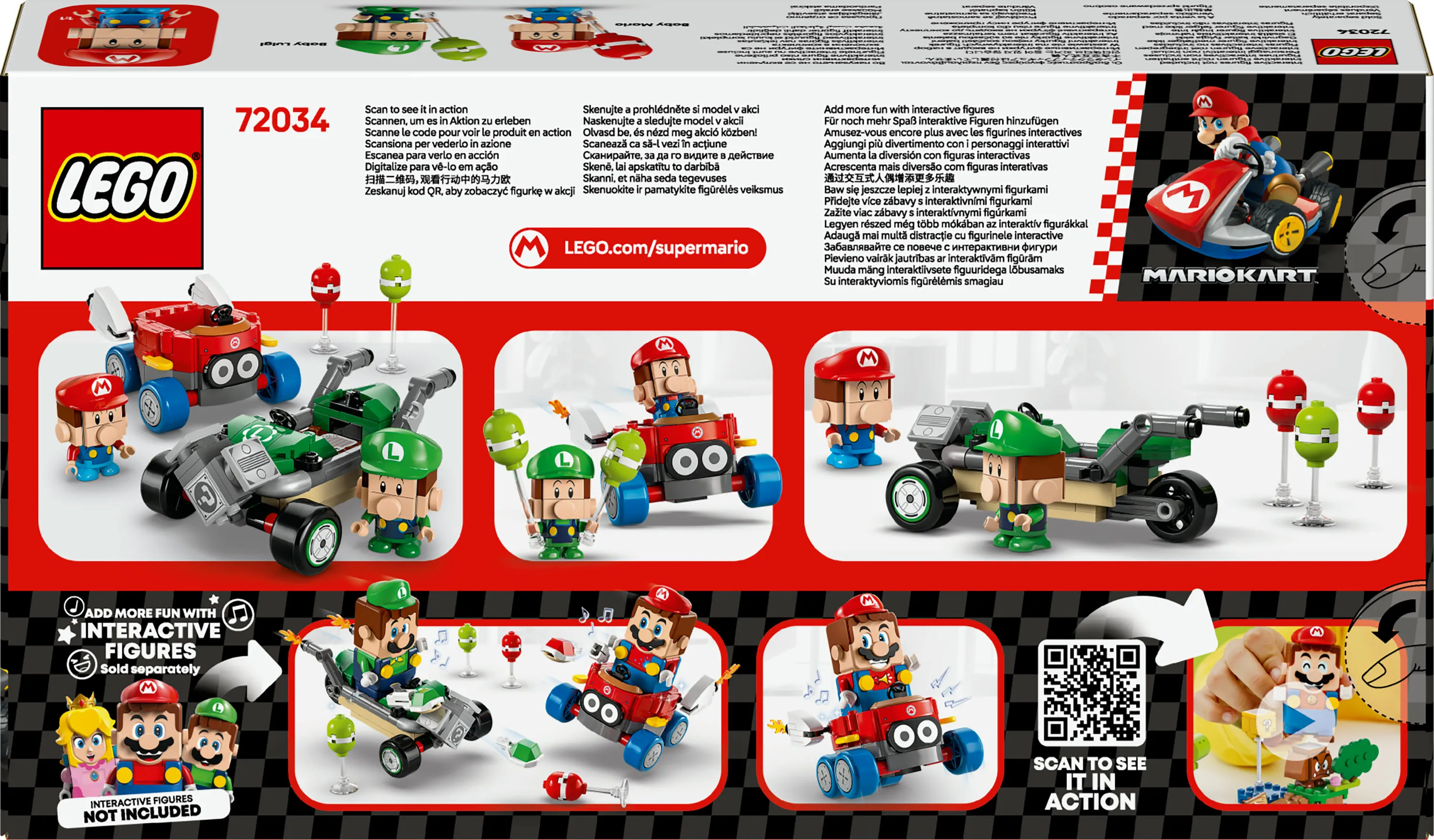 LEGO Super Mario Mario Kart &ndash; Baby Mario vs Baby Luigi 72034