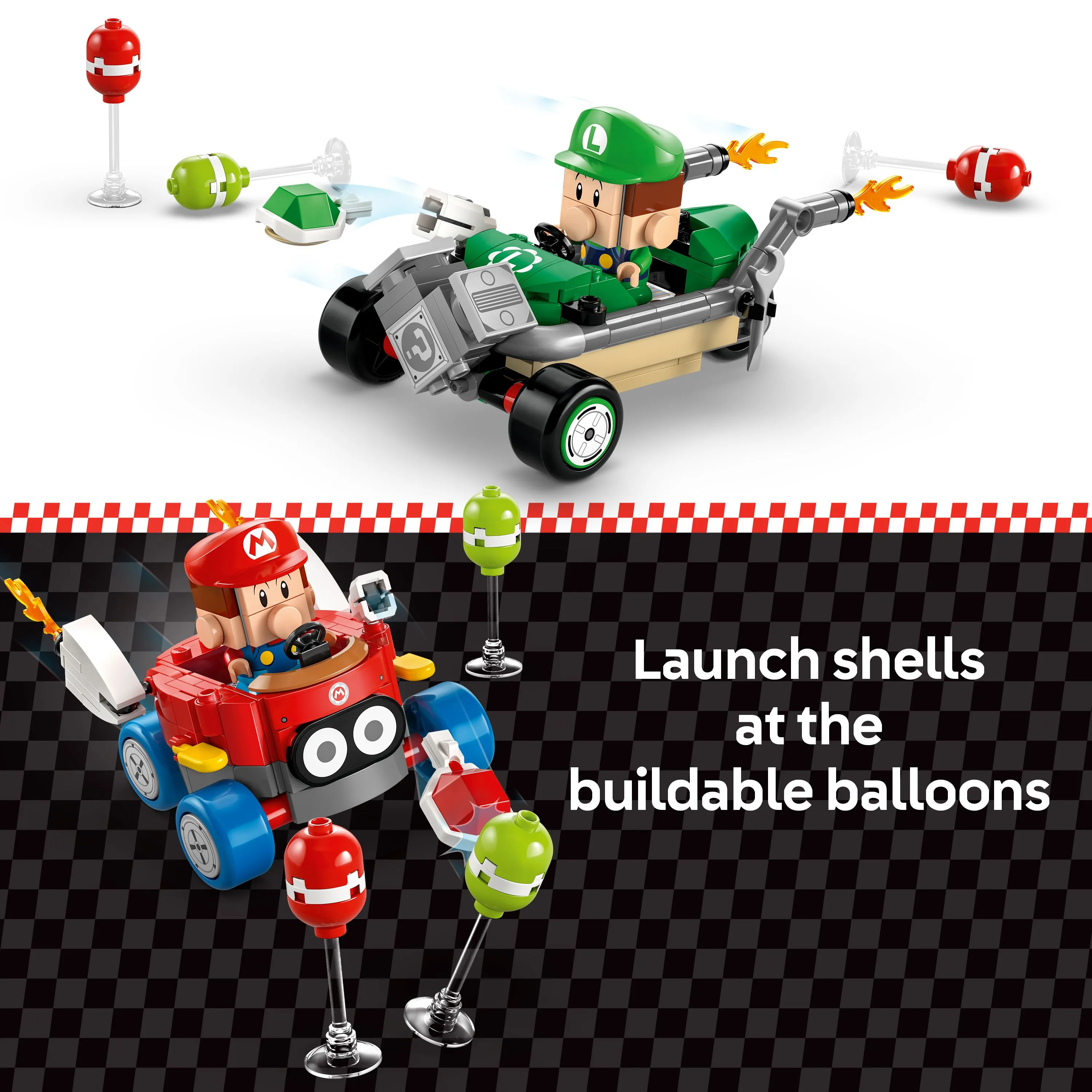 LEGO Super Mario Mario Kart &ndash; Baby Mario vs Baby Luigi 72034