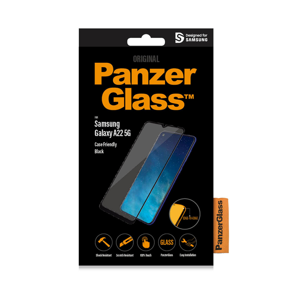 (Bargains) PanzerGlass Case Friendly, Galaxy A22 - Screen Glass