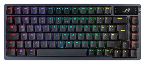 Asus ROG AZOTH 75% DIY Custom RGB keyboard, NX RED PBT -langaton pelinäppäimistö