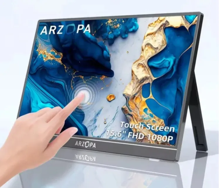 ARZOPA A1T 15.6" Full HD, IPS portabel sk&auml;rm med touchscreen