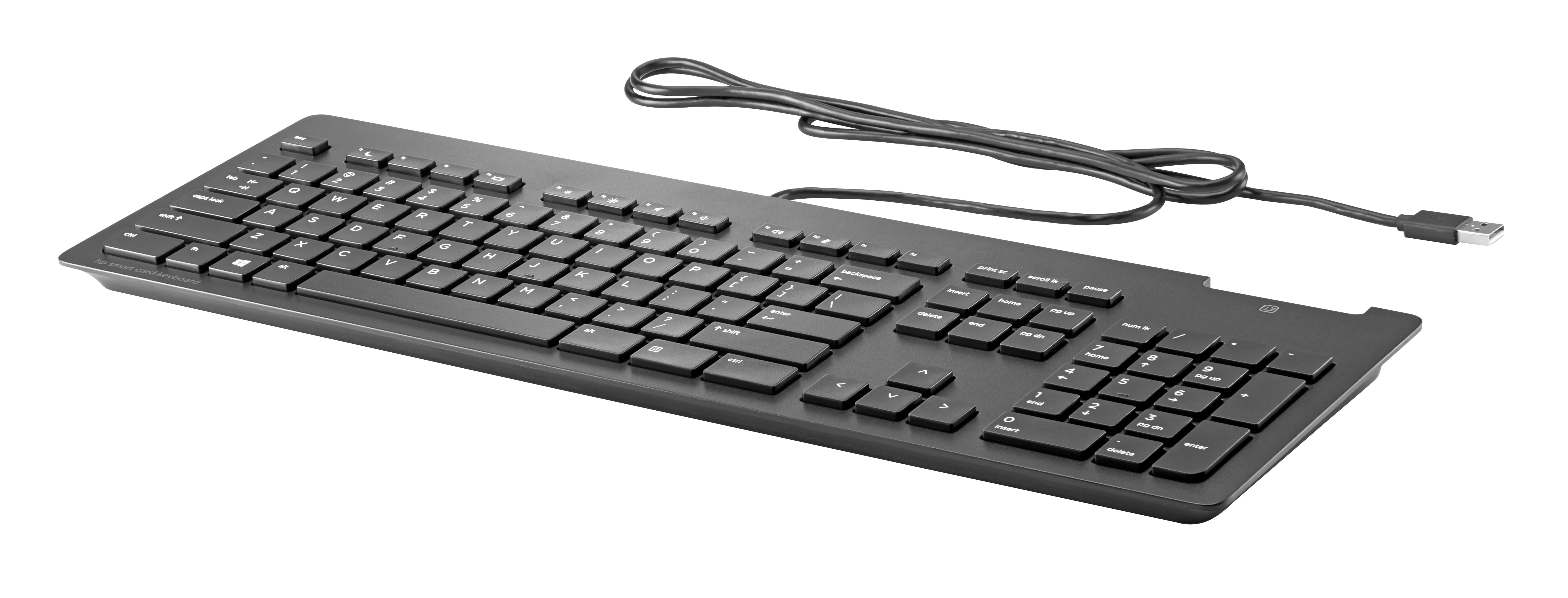HP USB Business Slim SmartCard Keyboard Norwegian