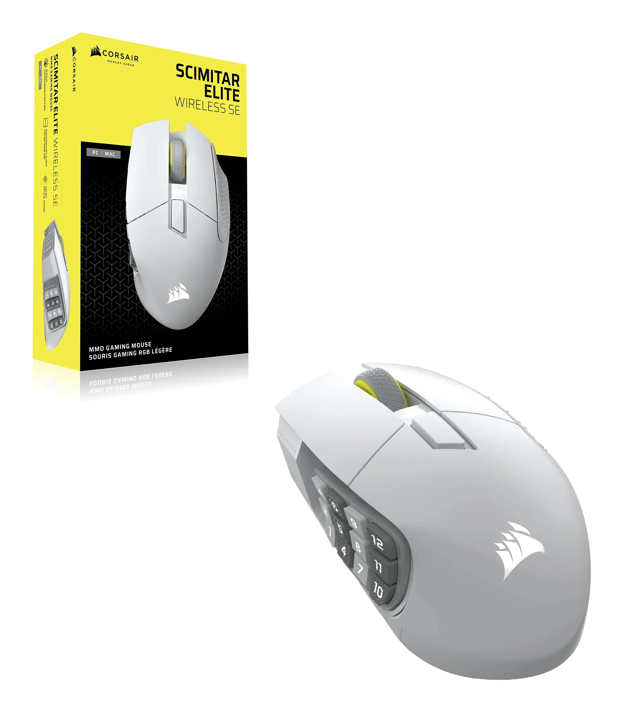 Corsair Scimitar Elite - wireless gaming mouse, Black