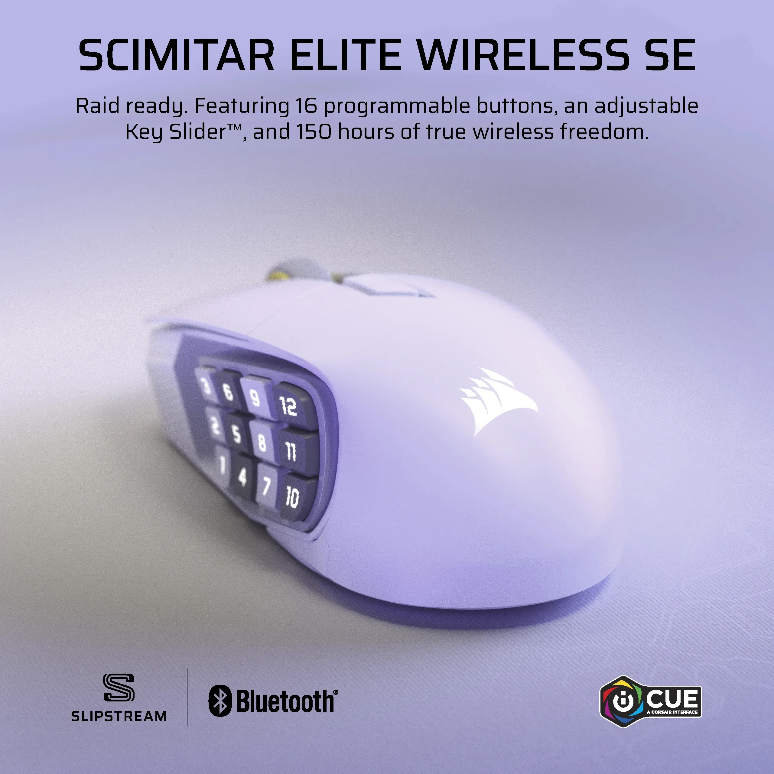 Corsair Scimitar Elite - wireless gaming mouse, Black