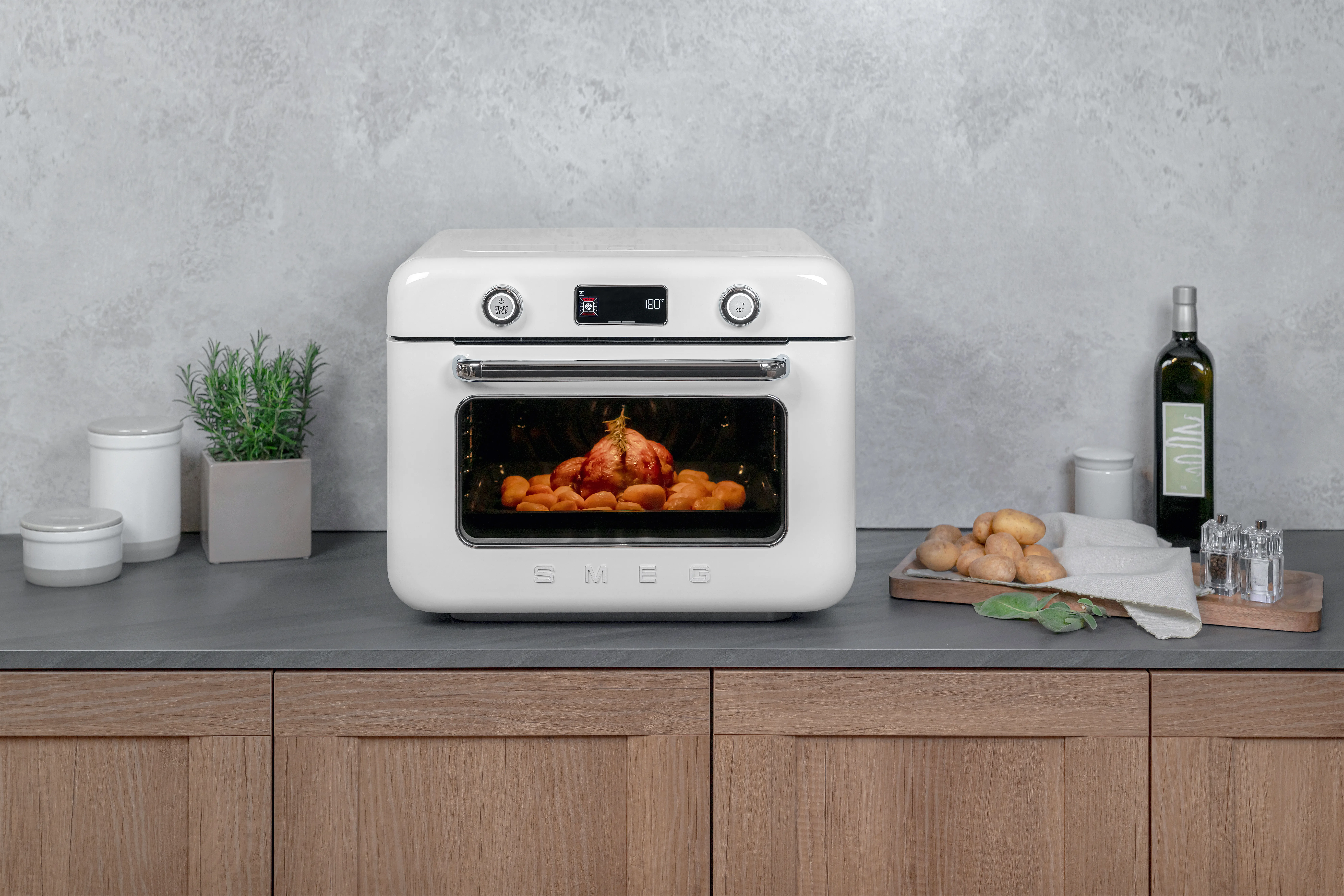 Smeg COF01WHEU, 1800 W, airfryer, vit