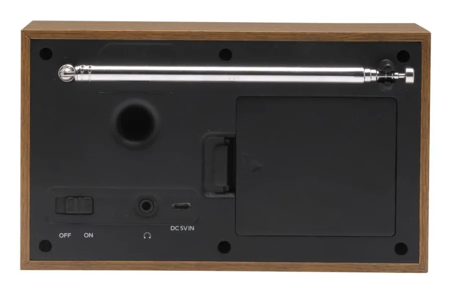 Denver DAB-46DGR DAB+/FM Portable Clock Radio - Dark Grey