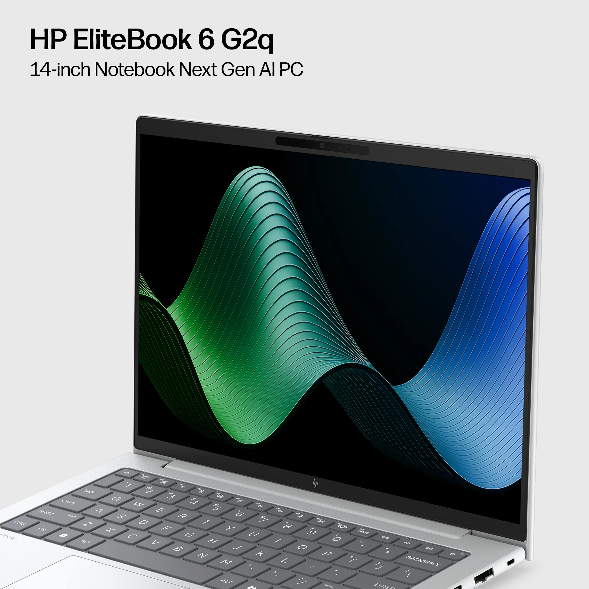 HP EliteBook 6 G2q 14" Snapdragon X2 Plus X2P-64-100, 16 GB, 512 GB, Adreno GPU, Win 11 Pro - b&auml;rbar dator, silver