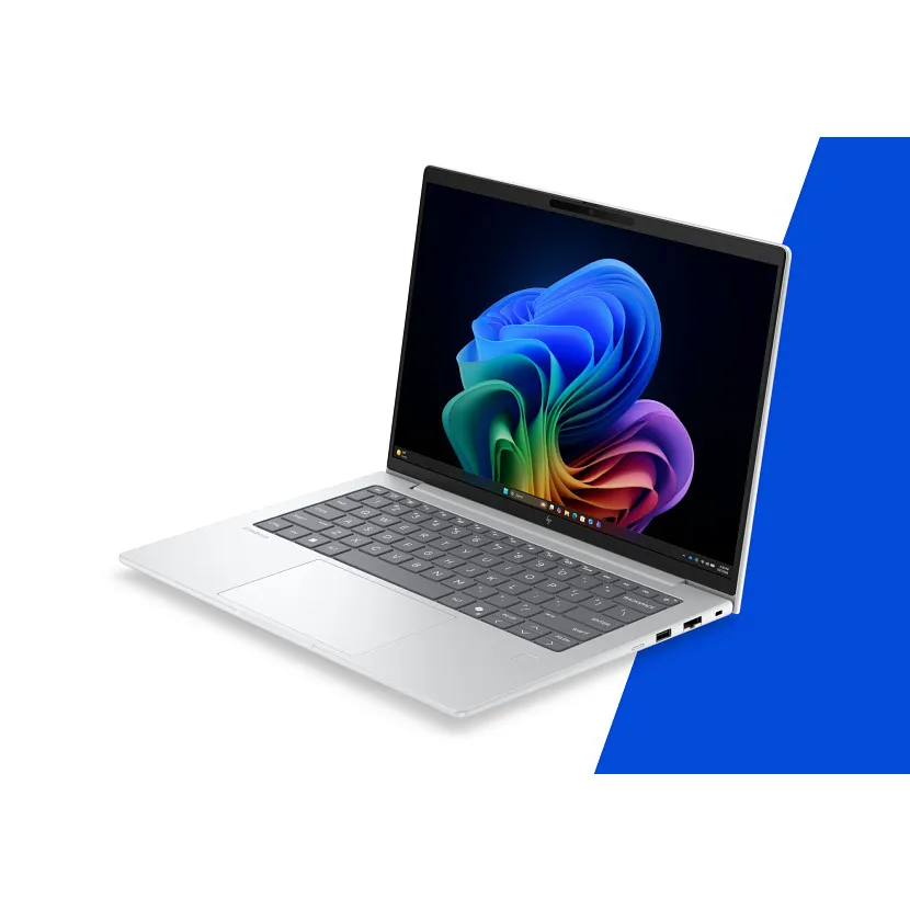 HP EliteBook 6 G2q 14" Snapdragon X2 Plus X2P-64-100, 16 GB, 512 GB, Adreno GPU, Win 11 Pro - b&auml;rbar dator, silver