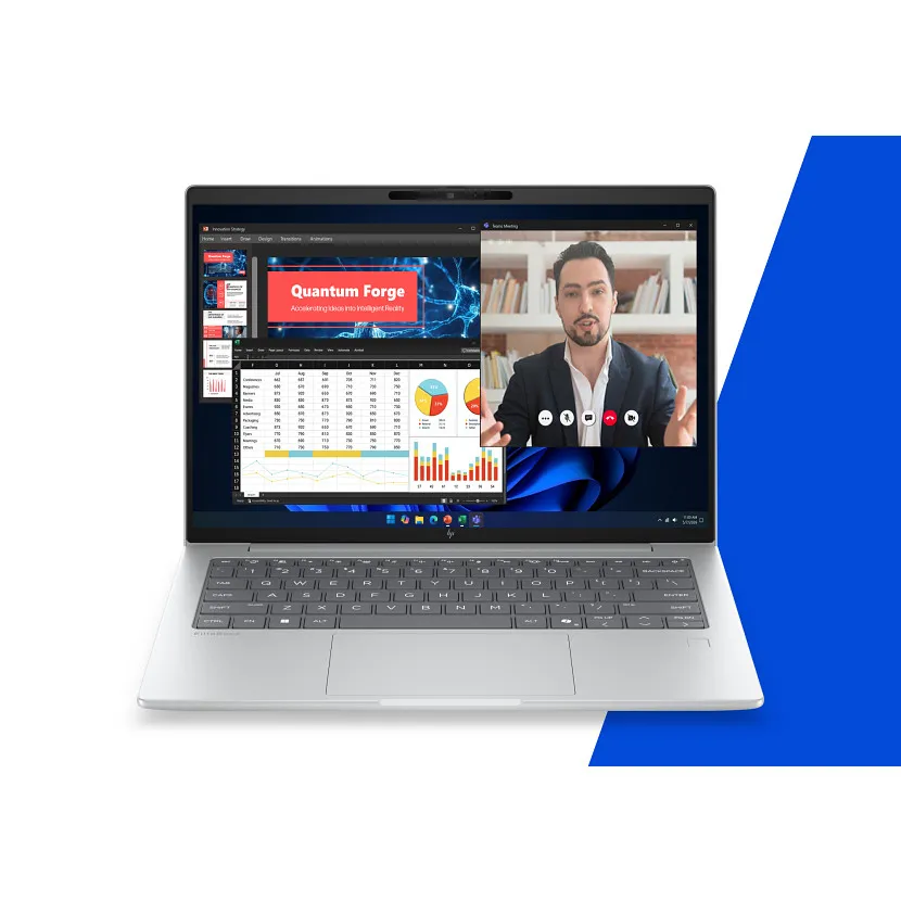 HP EliteBook 6 G2q 14" Snapdragon X2 Plus X2P-64-100, 16 GB, 512 GB, Adreno GPU, Win 11 Pro - b&auml;rbar dator, silver