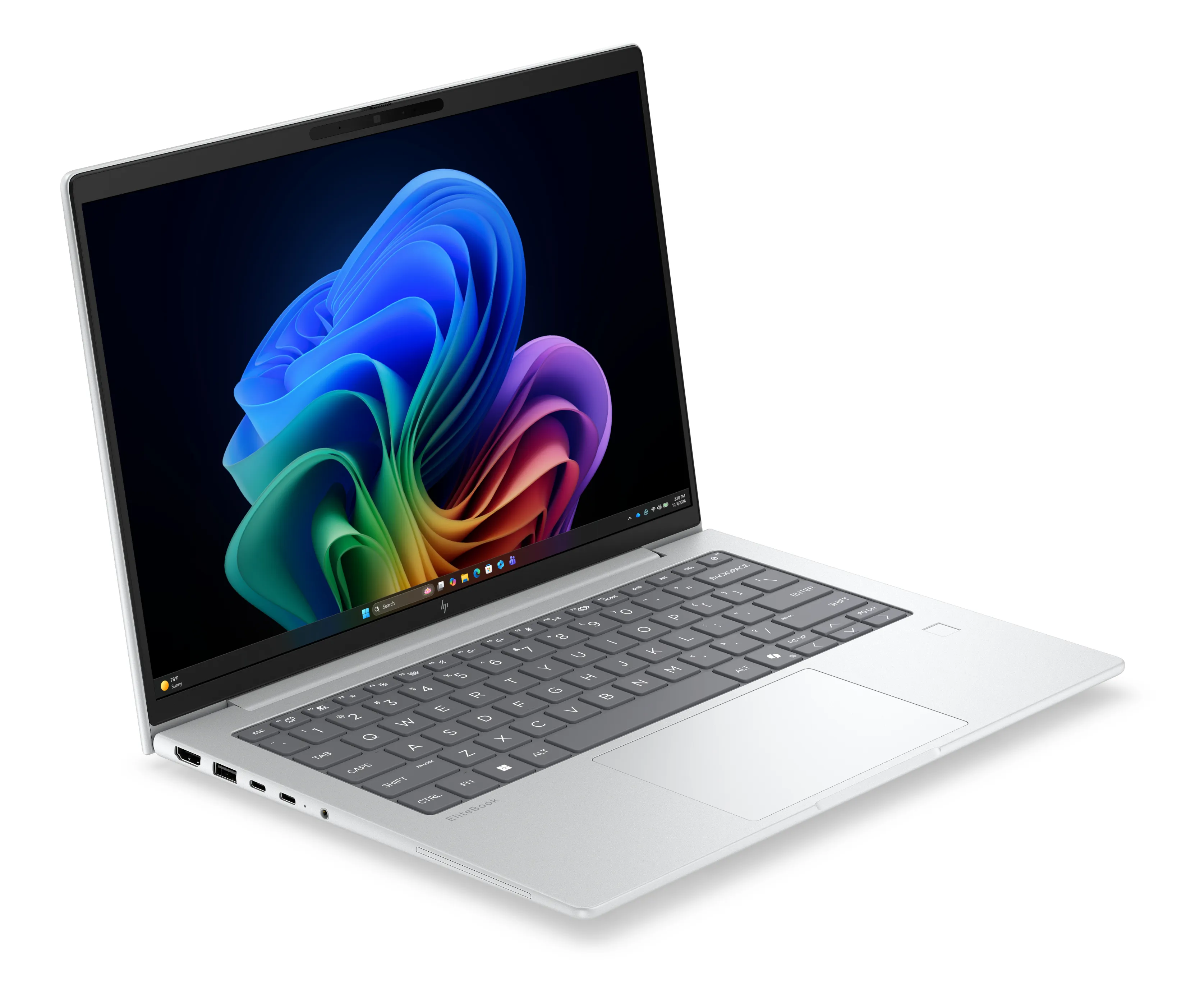 HP EliteBook 6 G2q 14" Snapdragon X2 Plus X2P-64-100, 16 GB, 512 GB, Adreno GPU, Win 11 Pro - b&auml;rbar dator, silver