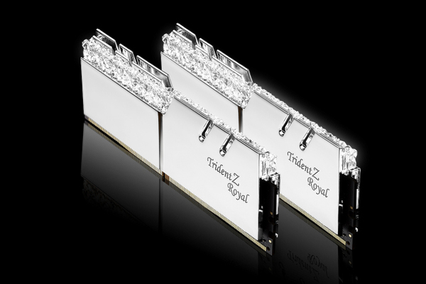 G.SKILL Trident Z Royal RGB 32GB (2 x 16GB) DDR4 3200 MHz, CL16 Memory, Silver (XMP)