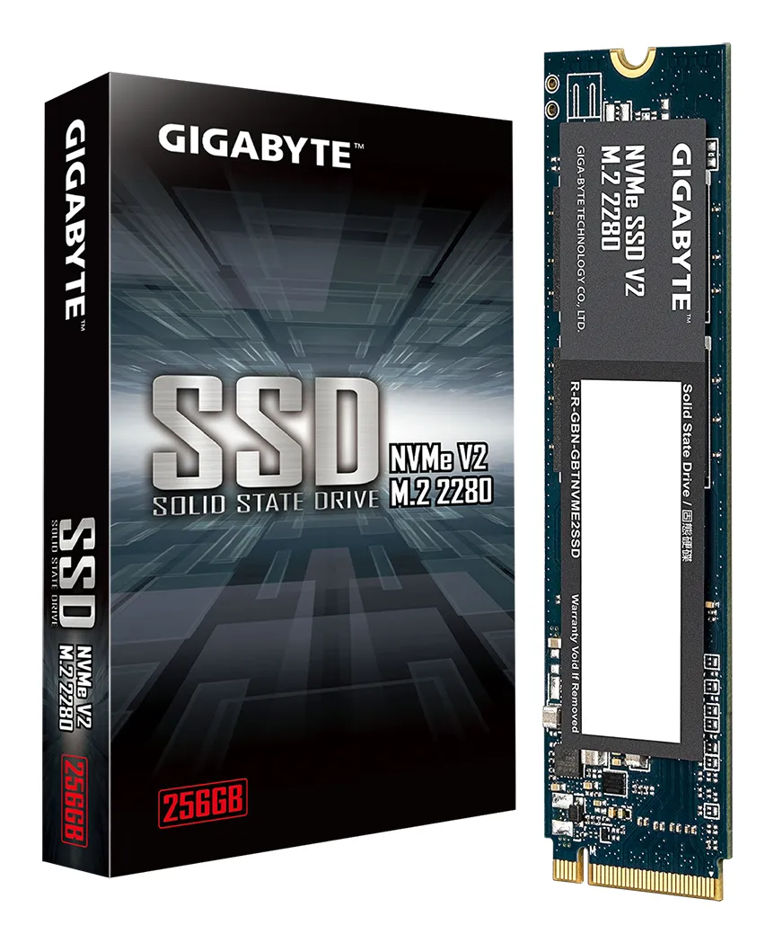 GIGABYTE 256 GB NVMe PCI Express 3.0 x4 M.2 2280 SSD-levy