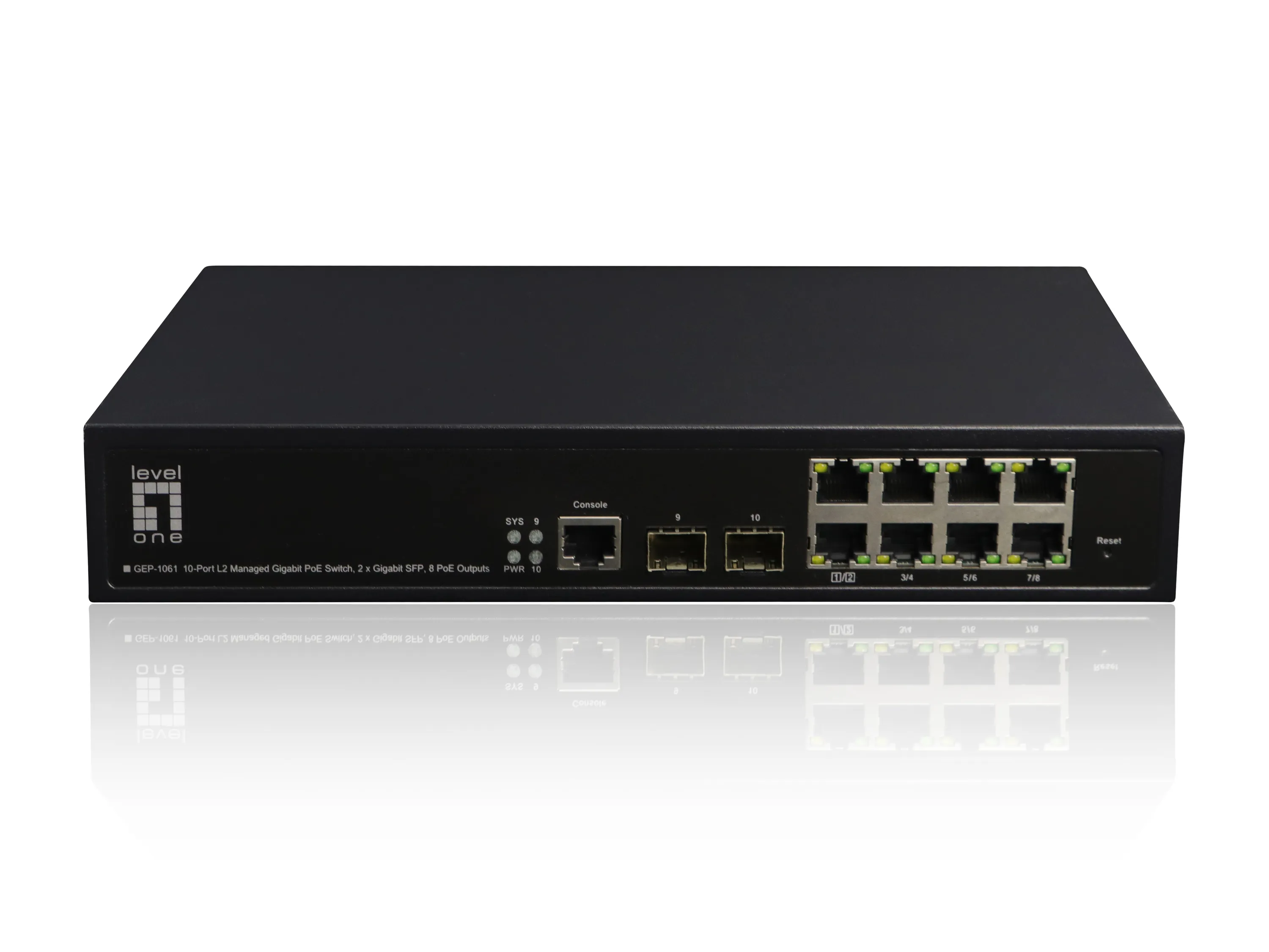 10-PORT L2 MNG GB POE SWITCH