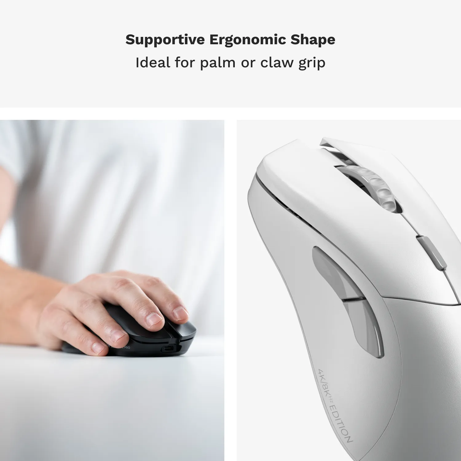 Glorious Model O 2 Pro 4K/8K Hz - wireless gaming mouse, white